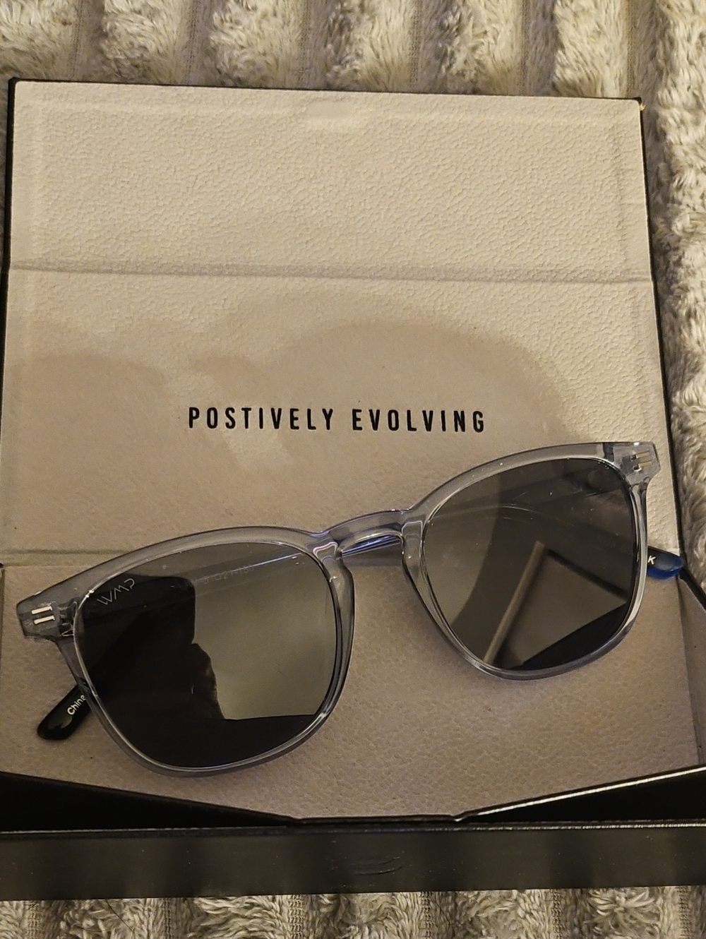 WMP Eyewear The Crystal Cadet Grey Designers With Case